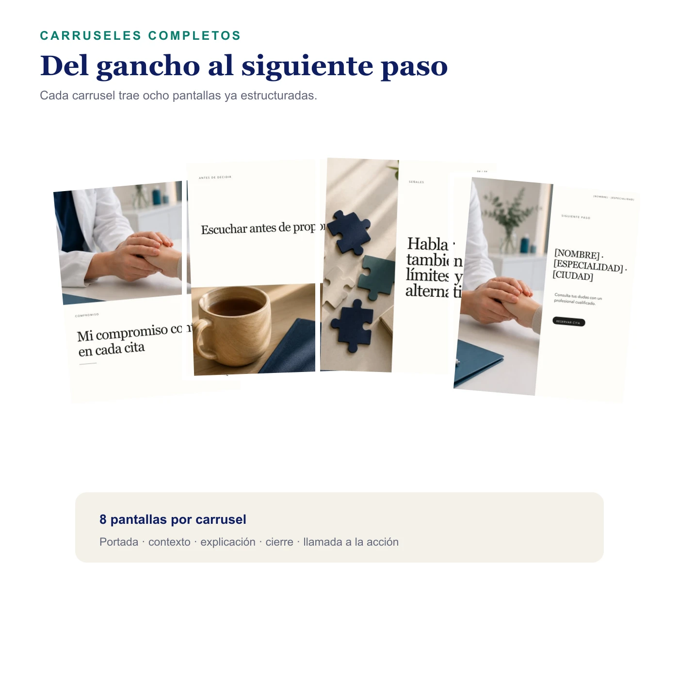 Página real del recurso: Carruseles estructurados de principio a fin
